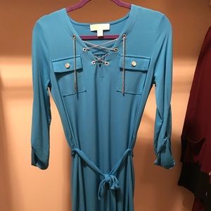 Michael Kors Chain Lace Up Dress